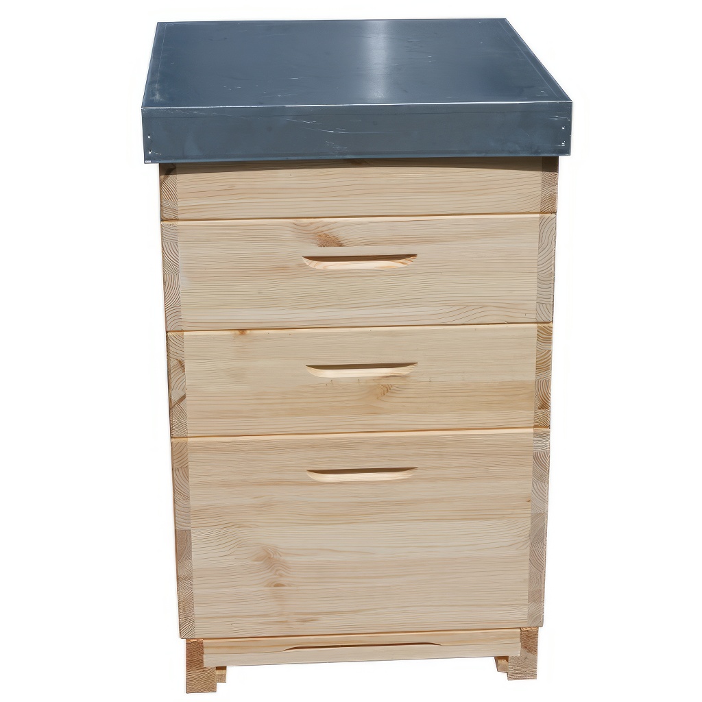 Drvena Dadant US košnica za 12 ramova – 1x 285 mm + 3x 141 mm - Image 5