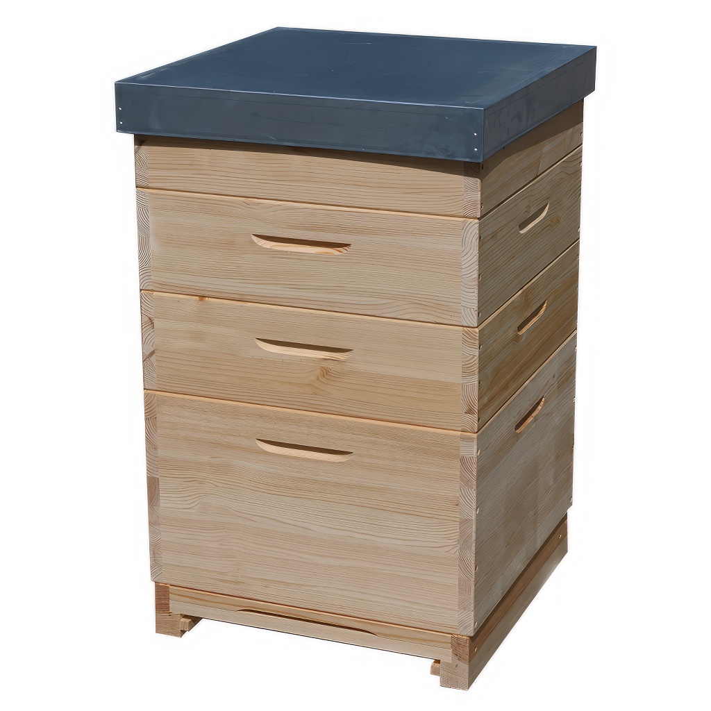 Drvena Dadant US košnica za 12 ramova – 1x 285 mm + 3x 141 mm - Image 7
