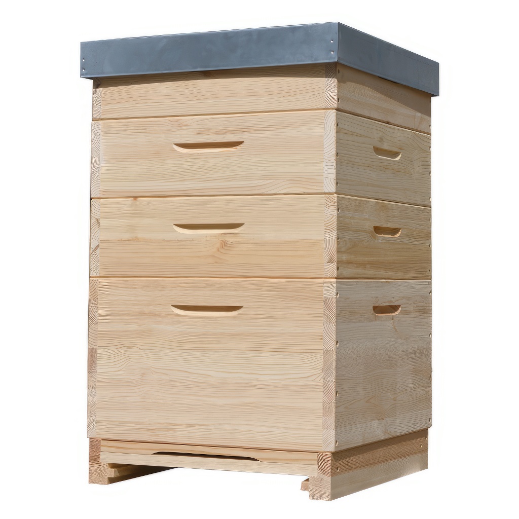 Drvena Dadant US košnica za 12 ramova – 1x 285 mm + 3x 141 mm - Image 4