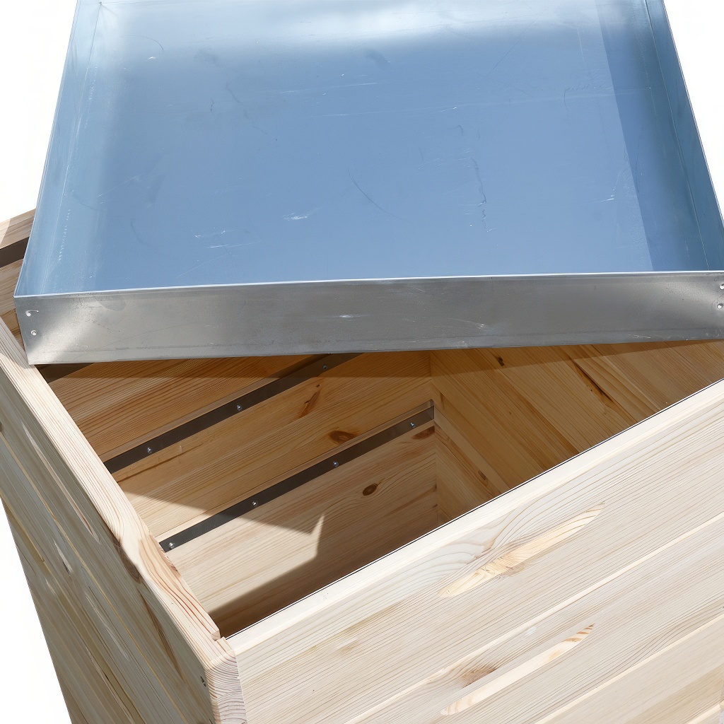 Drvena Dadant US košnica za 12 ramova – 1x 285 mm + 3x 141 mm - Image 3