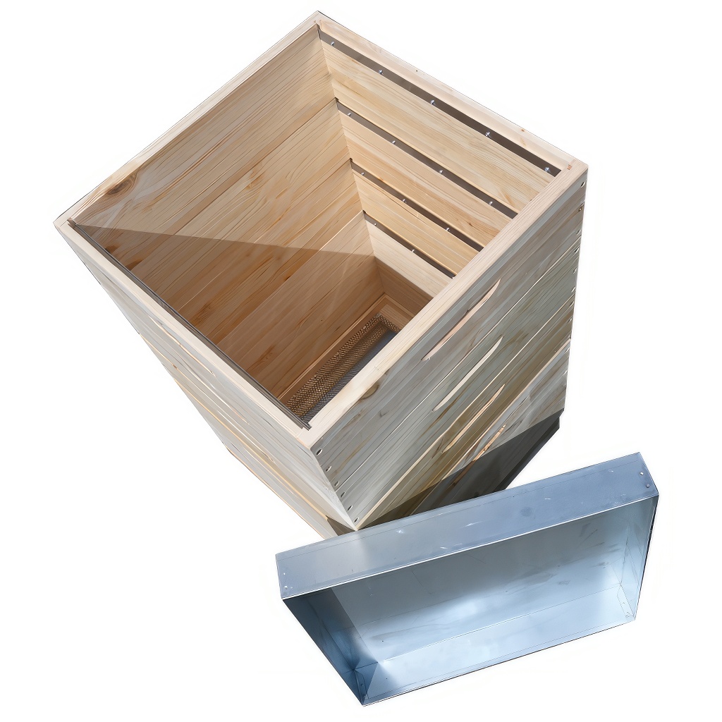 Drvena Dadant US košnica za 12 ramova – 1x 285 mm + 3x 141 mm - Image 10