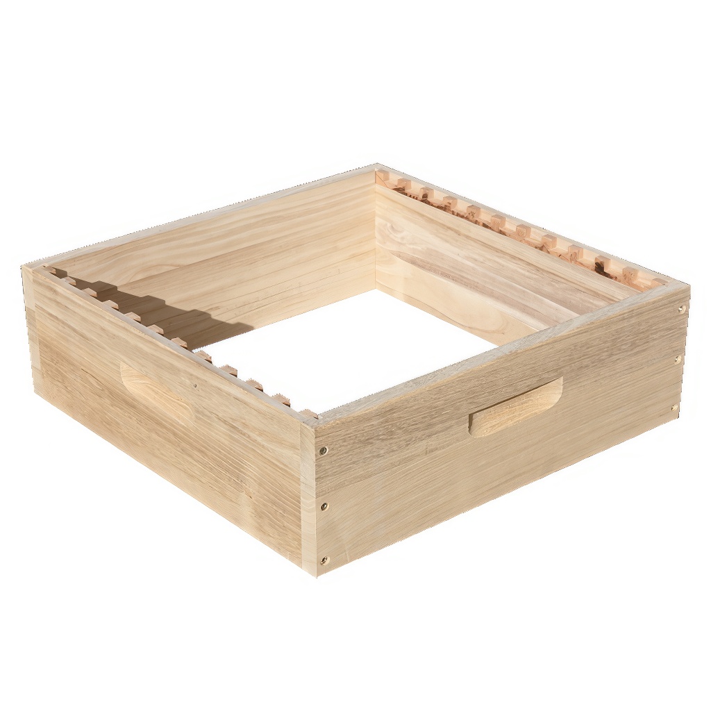 Plitki nastavak Dadant US (za košnice sa 12 ramova) – sa drvenim grebenom za 11 ramova (Visina 141 mm) - Image 4