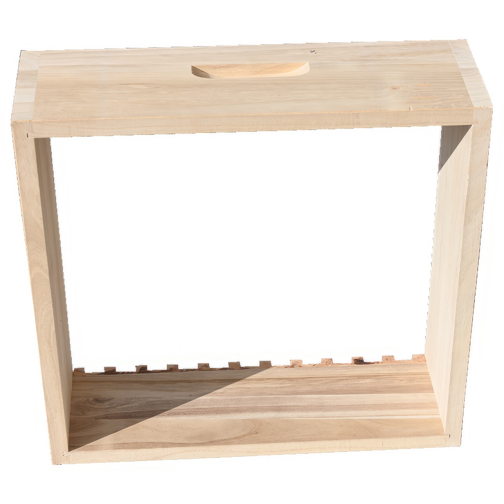 Plitki nastavak Dadant US (za košnice sa 12 ramova) – sa drvenim grebenom za 11 ramova (Visina 141 mm) - Image 5