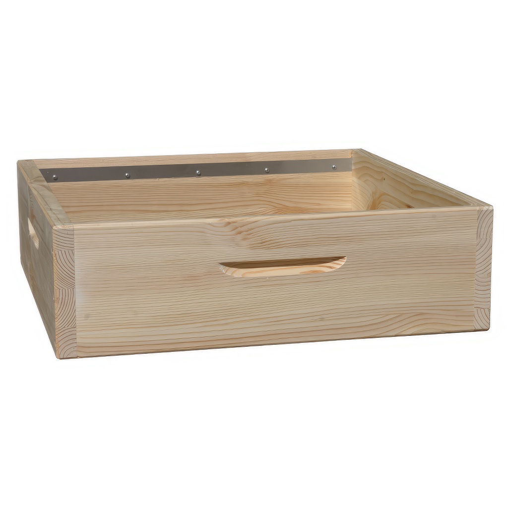 Plitki nastavak Dadant US (za košnice sa 12 ramova) – sa nerđajućim šinama (Visina 159 mm) - Image 2