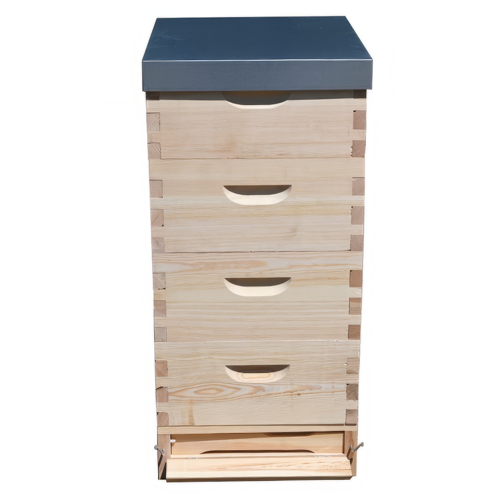 Kompletan drveni pčelinji sistem – Košnica Langstroth 4 x 3/4 (185 mm) – 10 ramova - Image 2