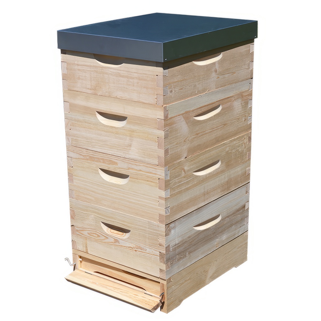 Kompletan drveni pčelinji sistem – Košnica Langstroth 4 x 3/4 (185 mm) – 10 ramova - Image 5