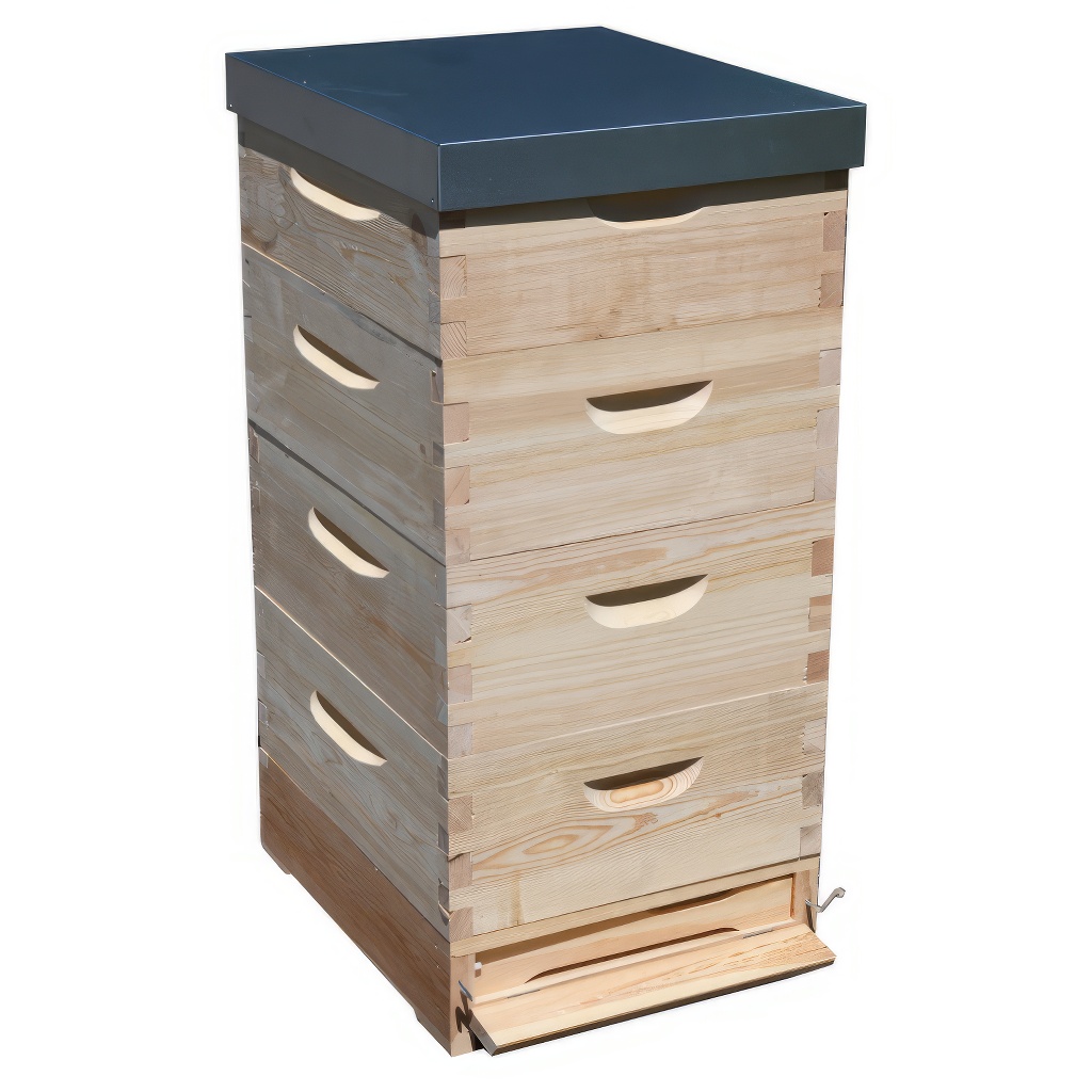 Kompletan drveni pčelinji sistem – Košnica Langstroth 4 x 3/4 (185 mm) – 10 ramova - Image 3