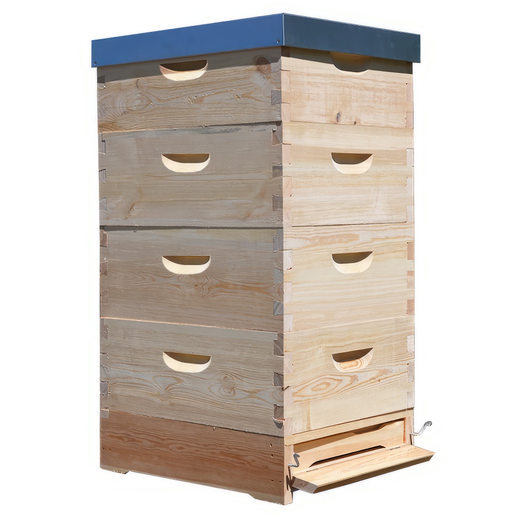 Kompletan drveni pčelinji sistem – Košnica Langstroth 4 x 3/4 (185 mm) – 10 ramova - Image 8