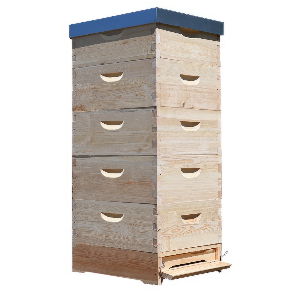 Kompletan drveni pčelinji sistem – Košnica Langstroth 5 x 1/1 (232 mm) – 10 ramova - Image 4